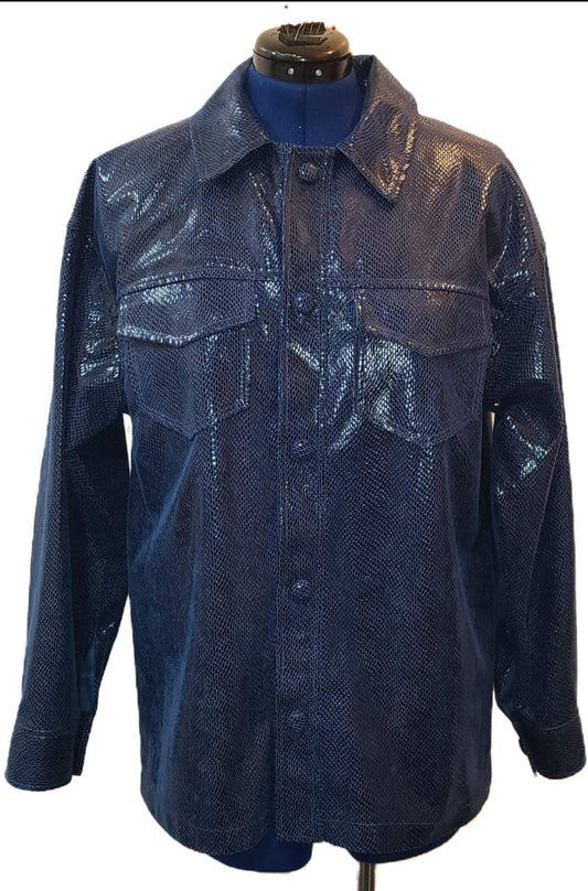 The Shacket-vegan leather