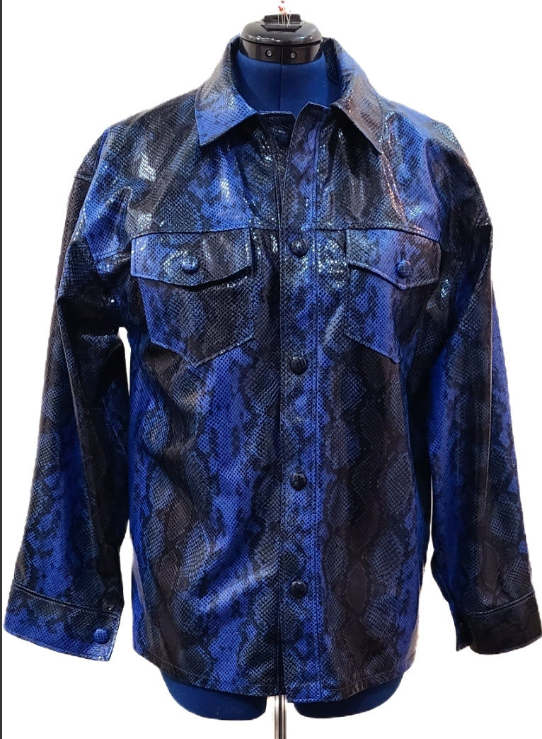 The Shacket faux leather