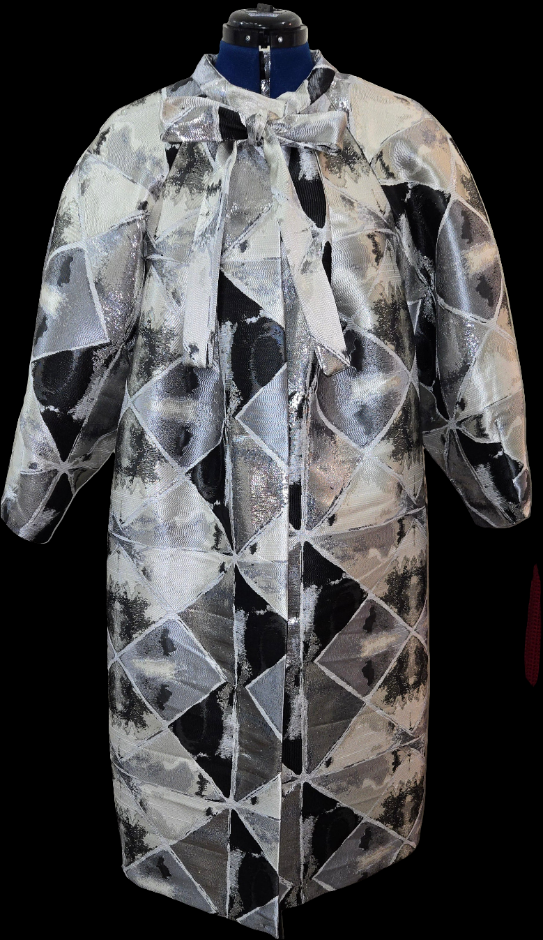 Brocade overcoat